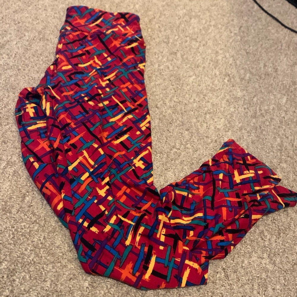 Printed Brush Stroke Leggings